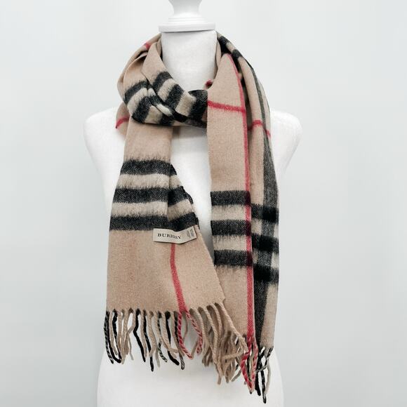 Burberry Scarf Cashmere Authentic Plaid Giant Nova Check Winter Long Oversized - Picture 2 of 8